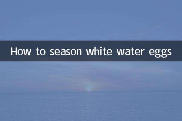 Come condire le uova d'acqua bianca