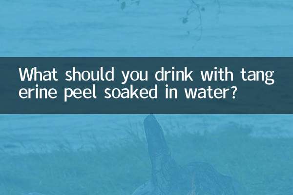 What should you drink with tangerine peel soaked in water?