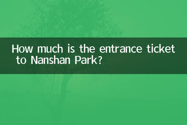 Wie viel kostet die Eintrittskarte zum Nanshan Park?
