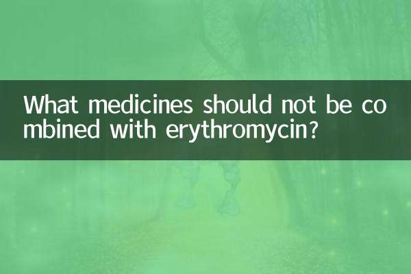 कौन सी दवाओं को एरिथ्रोमाइसिन के साथ नहीं जोड़ा जाना चाहिए?
