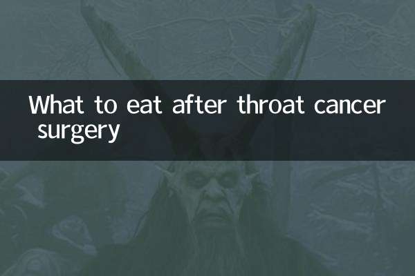 What to eat after throat cancer surgery