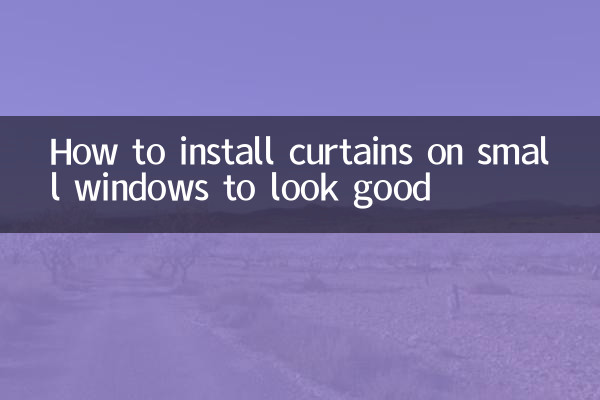 How to install curtains on small windows to look good