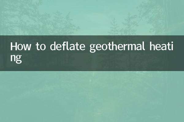 How to deflate geothermal heating
