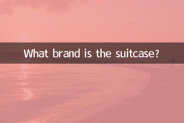 What brand is the suitcase?