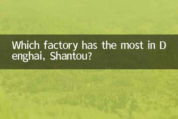 Quelle usine en possède le plus à Denghai, Shantou ?