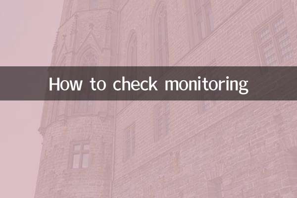 モニタリングの確認方法