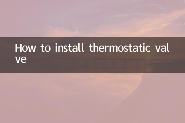 So installieren Sie ein Thermostatventil