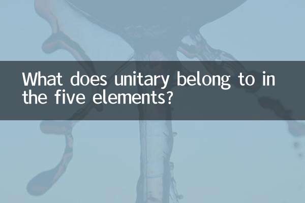 پانچ عناصر میں یونٹری کا کیا تعلق ہے؟