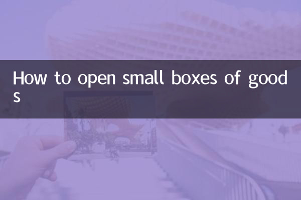 কিভাবে পণ্যের ছোট বাক্স খুলবেন