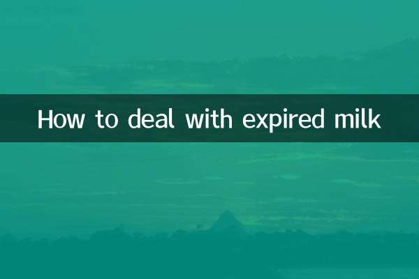 How to deal with expired milk