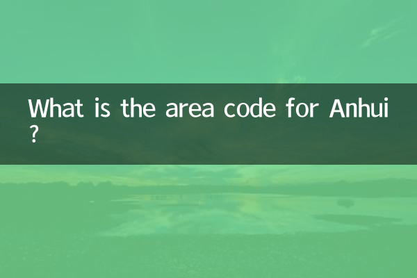 ما هو رمز المنطقة لآنهوي؟