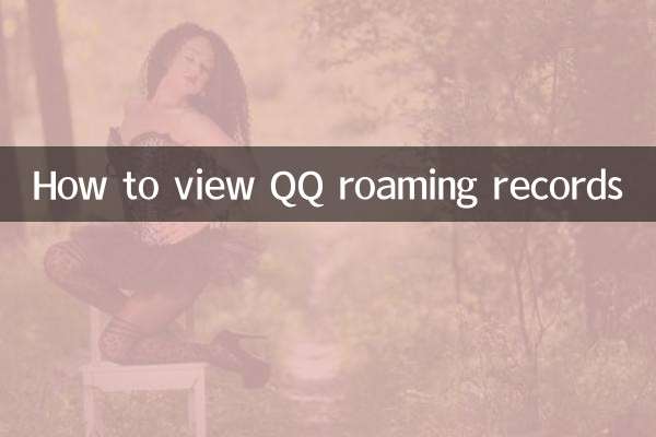 QQ 로밍 기록을 보는 방법
