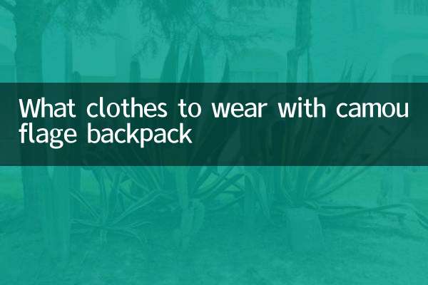 迷彩双肩包配什么衣服