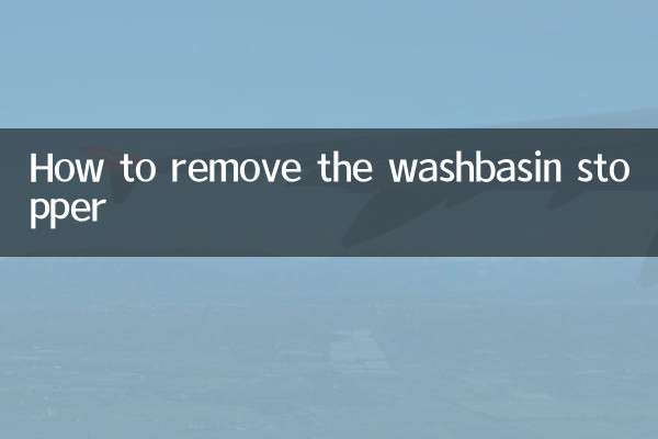 How to remove the washbasin stopper