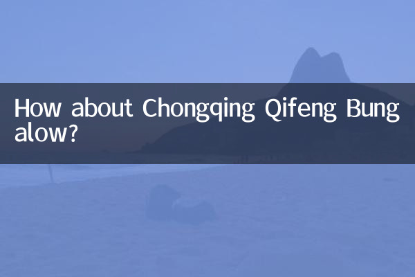 Wie wäre es mit dem Chongqing Qifeng Bungalow?