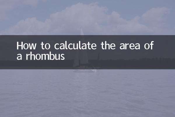 نحوه محاسبه مساحت لوزی