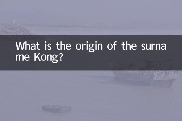 コンという姓の由来は何ですか?