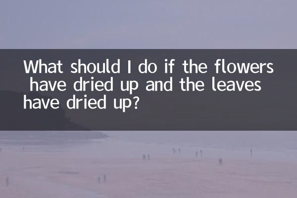 花乾葉了怎麼辦