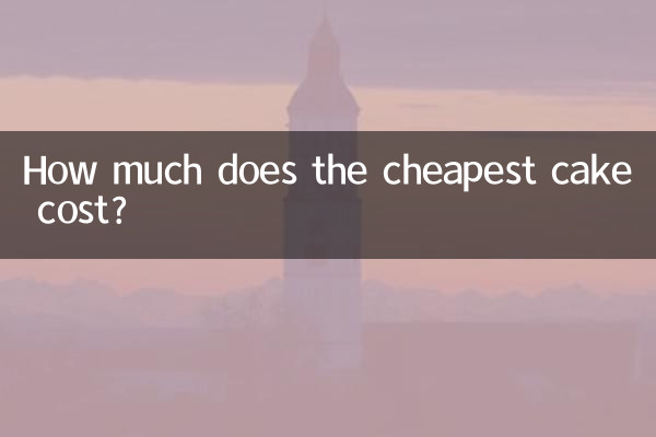 ¿Cuánto cuesta el pastel más barato?