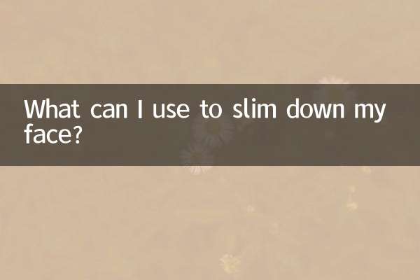 ¿Qué puedo utilizar para adelgazar mi rostro?