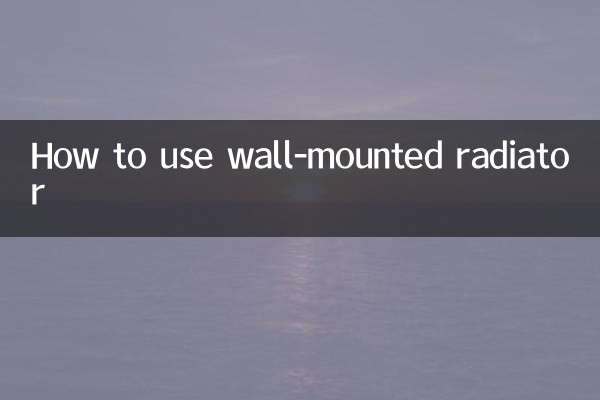 Cómo utilizar el radiador de pared