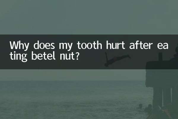 Why does my tooth hurt after eating betel nut?