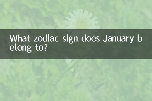 إلى أي برج ينتمي شهر يناير؟