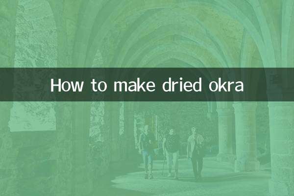 Come preparare il gombo essiccato