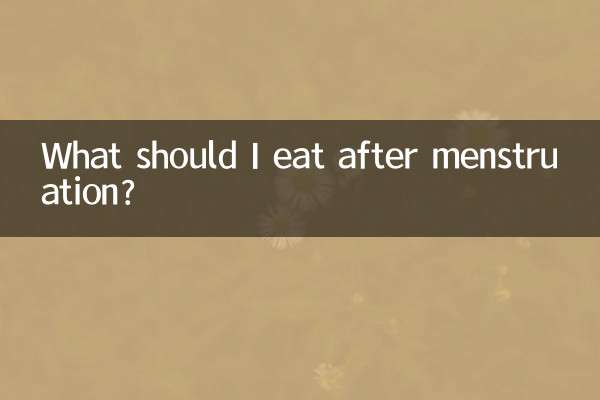 Was soll ich nach der Menstruation essen?