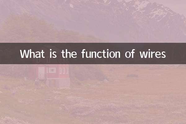 전선의 기능은 무엇입니까