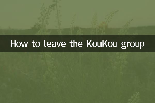 So verlassen Sie die KouKou-Gruppe