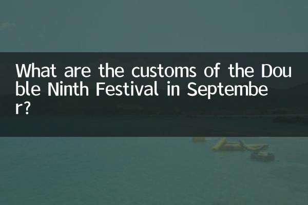 Was sind die Bräuche des Double Ninth Festivals im September?