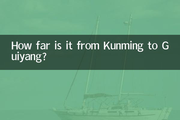 How far is it from Kunming to Guiyang?