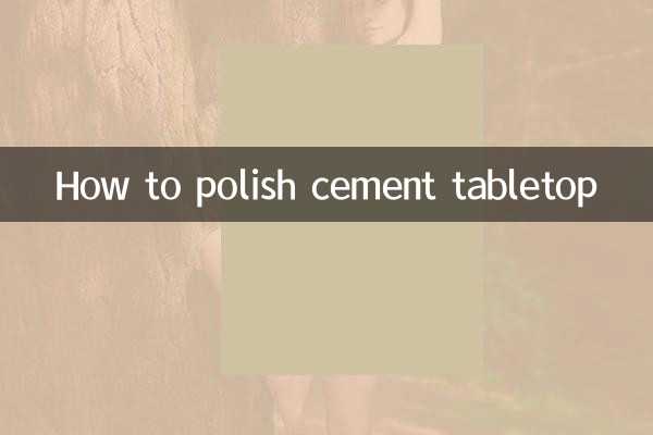 نحوه صیقل دادن رومیزی سیمانی