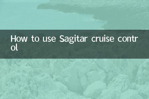 Como usar o controle de cruzeiro Sagitar