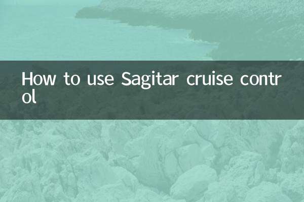 Como usar o controle de cruzeiro Sagitar