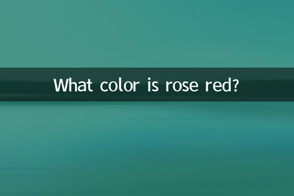 What color is rose red?
