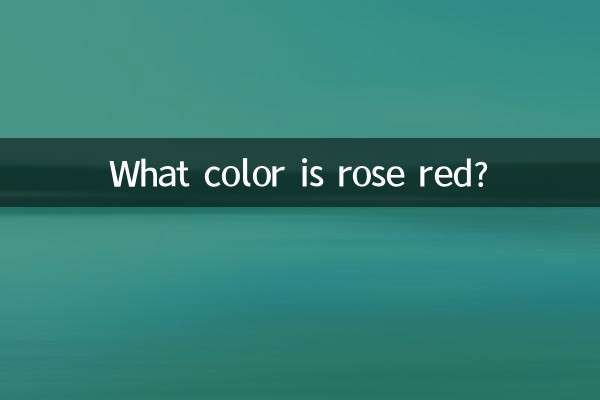 What color is rose red?