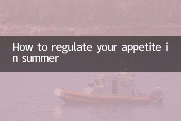 How to regulate your appetite in summer