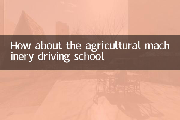 Wie wäre es mit der landwirtschaftlichen Maschinerie Fahrschule