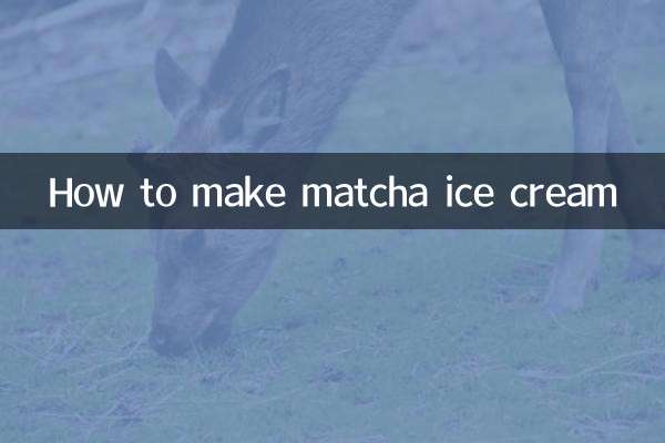 How to make matcha ice cream