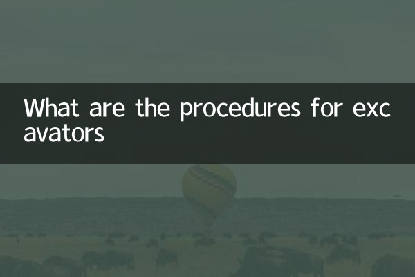 What are the procedures for excavators