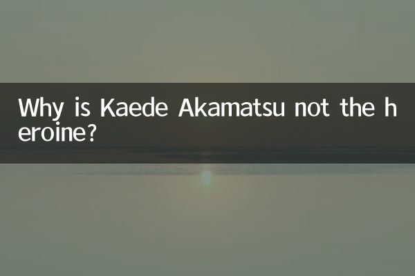 Why is Kaede Akamatsu not the heroine?