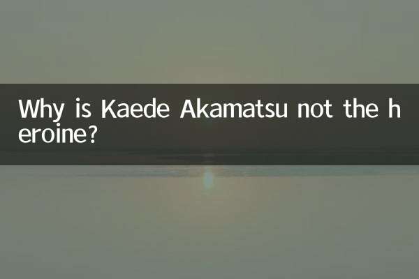 Why is Kaede Akamatsu not the heroine?