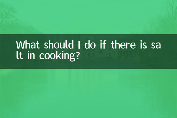 ¿Qué debo hacer si hay sal al cocinar?