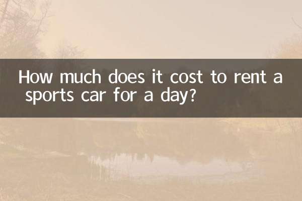 スポーツカーを1日レンタルするといくらかかりますか?