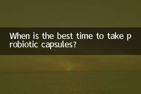 Quando è il momento migliore per assumere le capsule probiotiche?