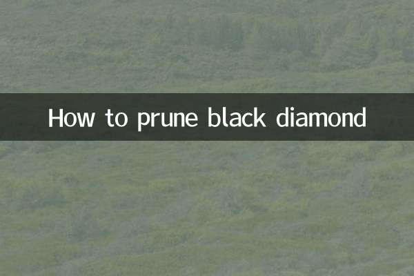 Come potare il diamante nero