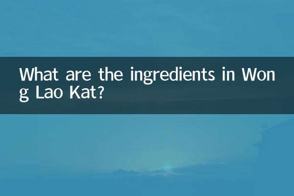 Quali sono gli ingredienti del Wong Lao Kat?