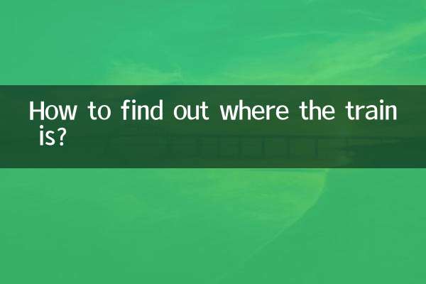 Wie finde ich heraus, wo der Zug ist?